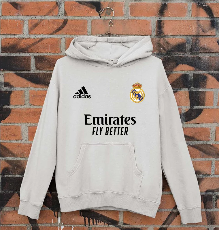 Real Madrid 2021-22 Unisex Hoodie for Men/Women Hoodie with Crew Neck Simple Timeless