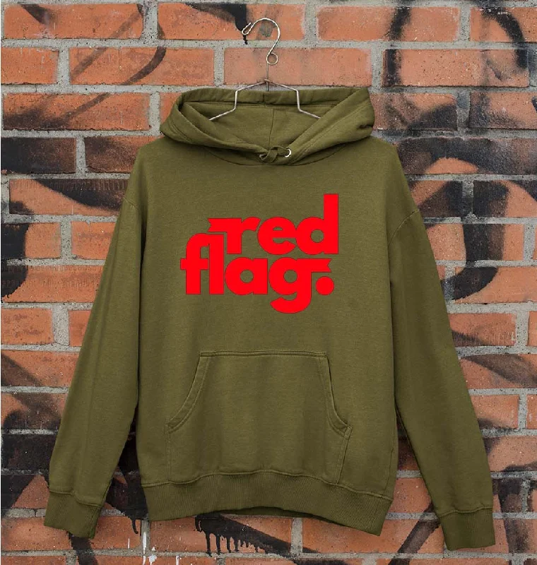Red Flag Unisex Hoodie for Men/Women Hoodie with Front Slit Layering Stylish