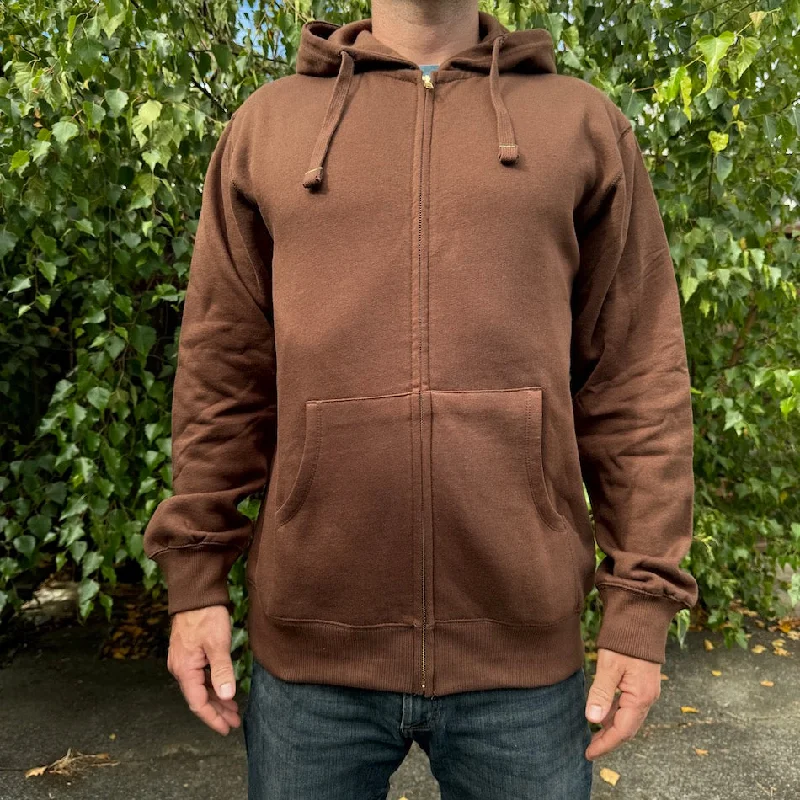 zip-up-brown