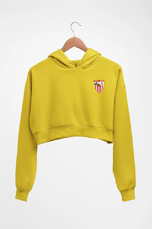 Sevilla Crop HOODIE FOR WOMEN Hoodie with Distressed Vintage Worn