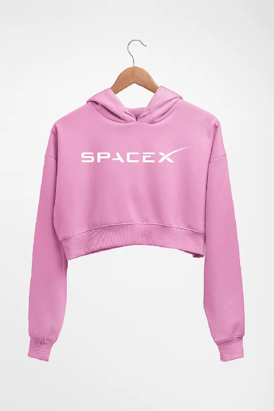 SpaceX Crop HOODIE FOR WOMEN Hoodie with Earth Tones Natural Calm
