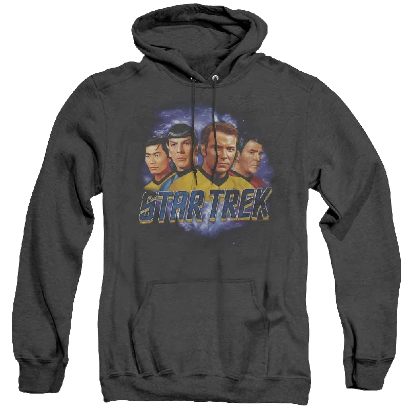 Star Trek The Original Series The Boys - Heather Pullover Hoodie Hoodie with Hem Embroidery Detailed Premium