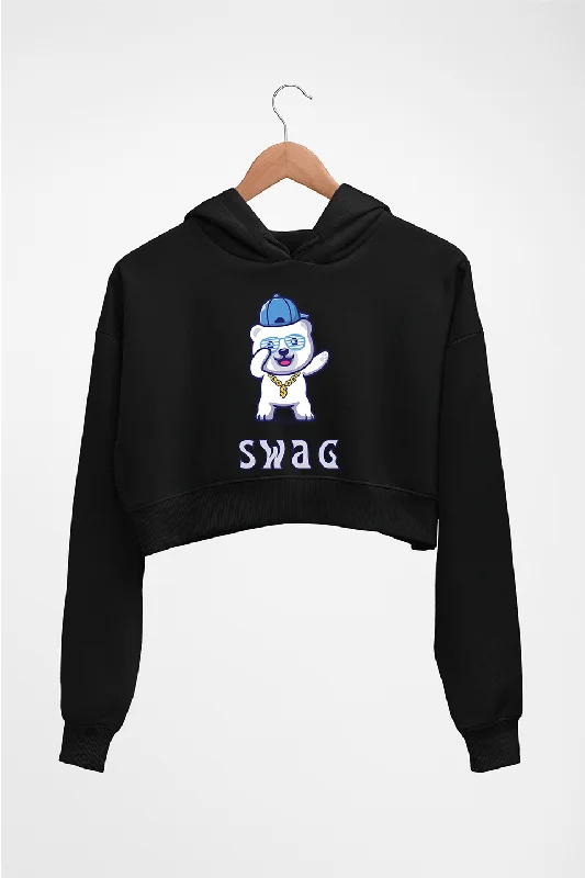 Swag Crop HOODIE FOR WOMEN Hoodie with Frayed Bohemian Relaxed