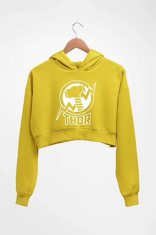 Thor Superhero Crop HOODIE FOR WOMEN Hoodie with Relaxed Fit Easy Casual
