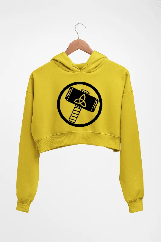 Thor Superhero Crop HOODIE FOR WOMEN Hoodie with Pastel Soft Subtle