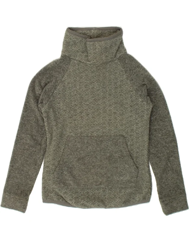 WEIRD FISH Womens Oversized Roll Neck Sweatshirt Jumper UK 8 Small Green Hoodie with Double Zipper Versatile Adjustable WEIRD FISH Womens Oversized Roll Neck Sweatshirt Jumper UK 8 Small Green Hoodie with Double Zipper Versatile Adjustable