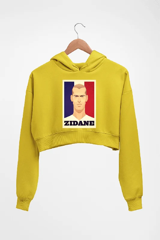 Zidane Crop HOODIE FOR WOMEN Hoodie with Mock Neck Collared Structured