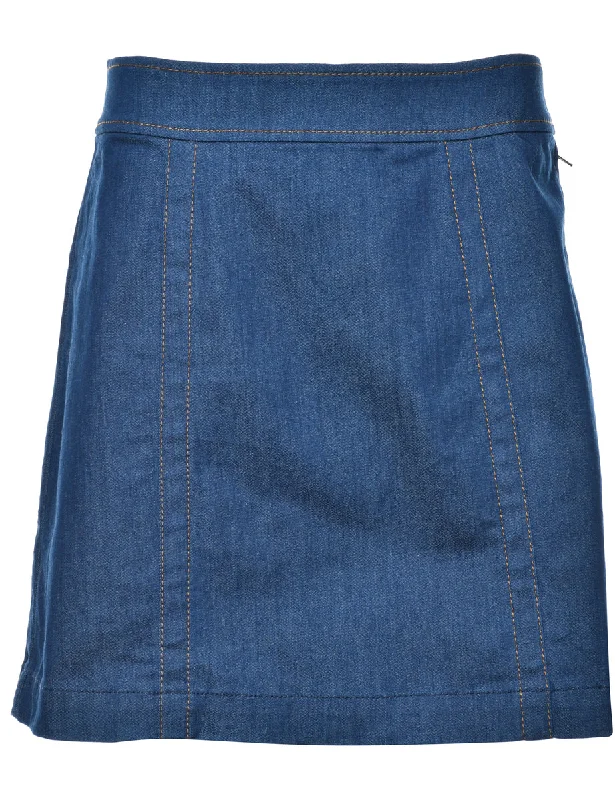A-Line Denim Skirt - M cashmere skirt fine