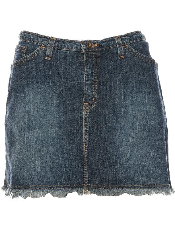 A-Line Denim Skirt - M lace skirt romantic