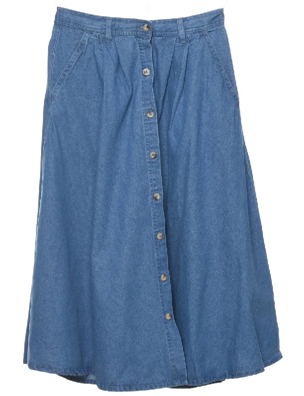 A-Line Denim Skirt - M lightweight skirt design