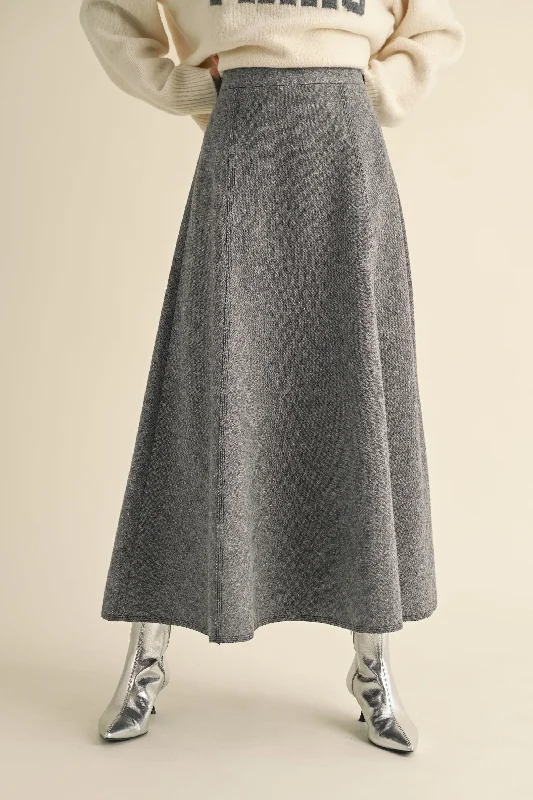 A Line Maxi Skirt linen skirt airy
