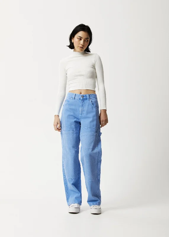 AFENDS Womens Polar Moss - Denim Carpenter Jeans - Faded Arctic Fashionable Bootcut Jeans AFENDS Womens Polar Moss - Denim Carpenter Jeans - Faded Arctic Fashionable Bootcut Jeans