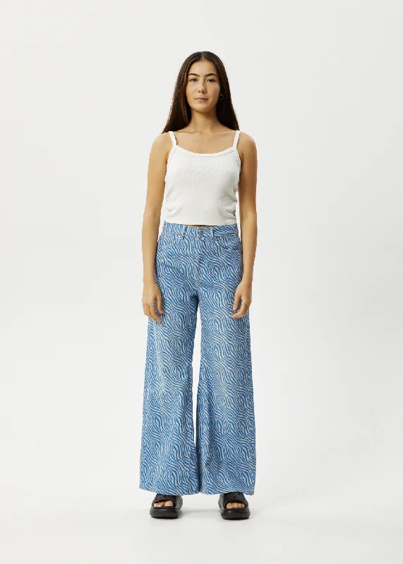 AFENDS Womens Shadows Gigi - Denim Flared Jeans - Arctic Comfortable Stretch Denim Jeans AFENDS Womens Shadows Gigi - Denim Flared Jeans - Arctic Comfortable Stretch Denim Jeans