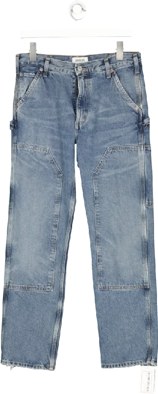 AGOLDE Blue Cargo Jeans W26 Stylish Tapered Fit Jeans
