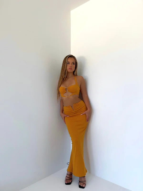ASHLEIGH MAXI SKIRT MANGO - OUTCAST EXCLUSIVES silk skirt elegant