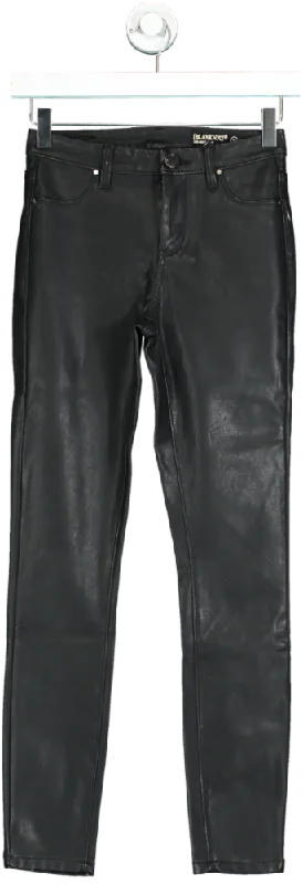 BLANKNYC Black Mid-Rise Skinny Jeans W24 Classic Button Fly Jeans