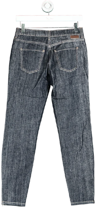 Boden Dark Wash Skinny Jeans UK 8 Fashionable Frayed Hem Denim