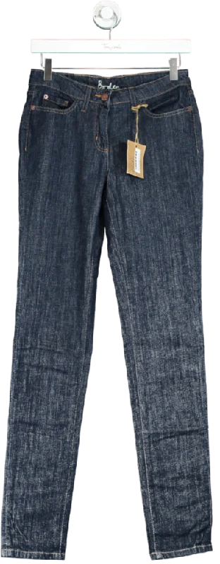 Boden Indigo Skinny Jeans UK 8 Long Elegant Tapered Leg Denim