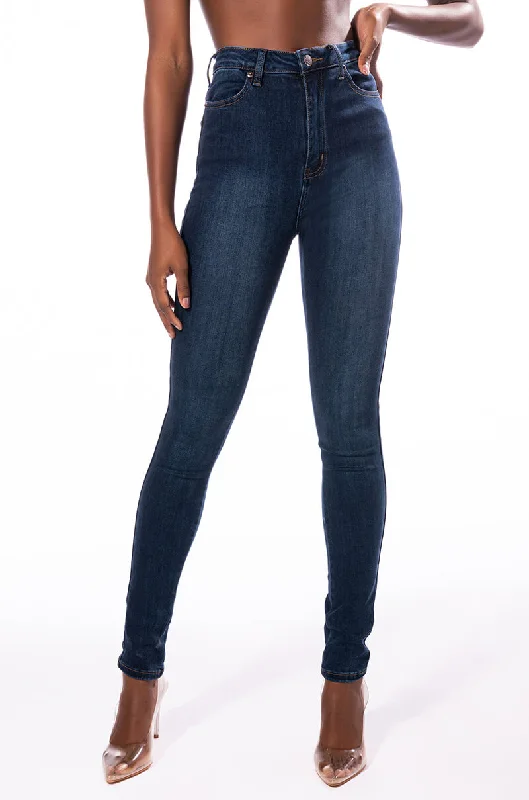 CARRIE HIGH RISE STRETCHY SKINNY JEANS Elegant Bootcut Fit Jeans