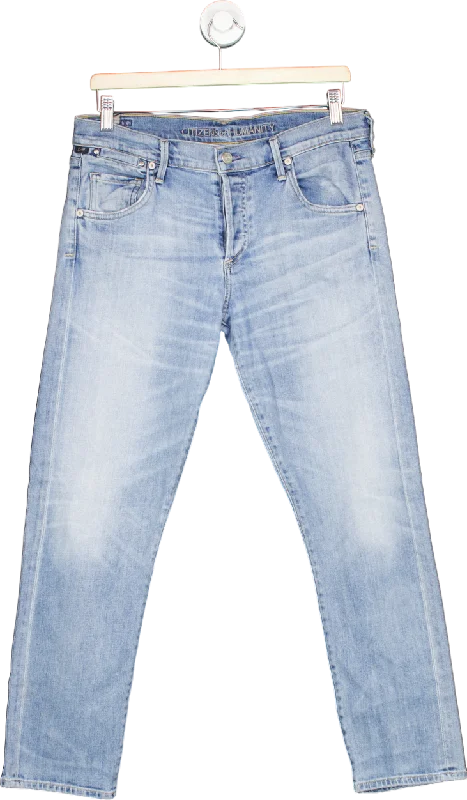 Citizens of Humanity Light Blue Emerson Slim Boyfriend Jeans Size 27 Trendy Low-Rise Bootcut Jeans