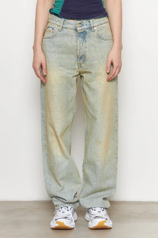 Benz Jeans Bronze Casual Wide-Legged Denim Jeans