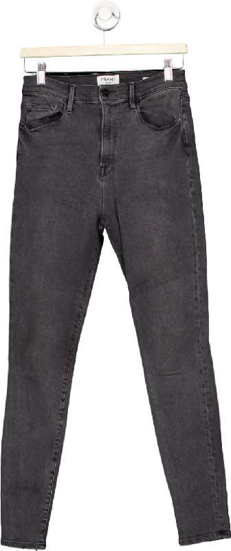 FRAME Black Ali High Rise Skinny Jeans W29 Comfortable Flare Leg Jeans