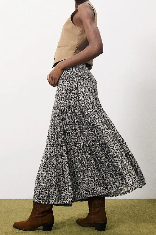 FRNCH Audrey Skirt floral skirt print