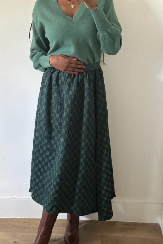 FRNCH Emanuelle Skirt ribbed skirt waist