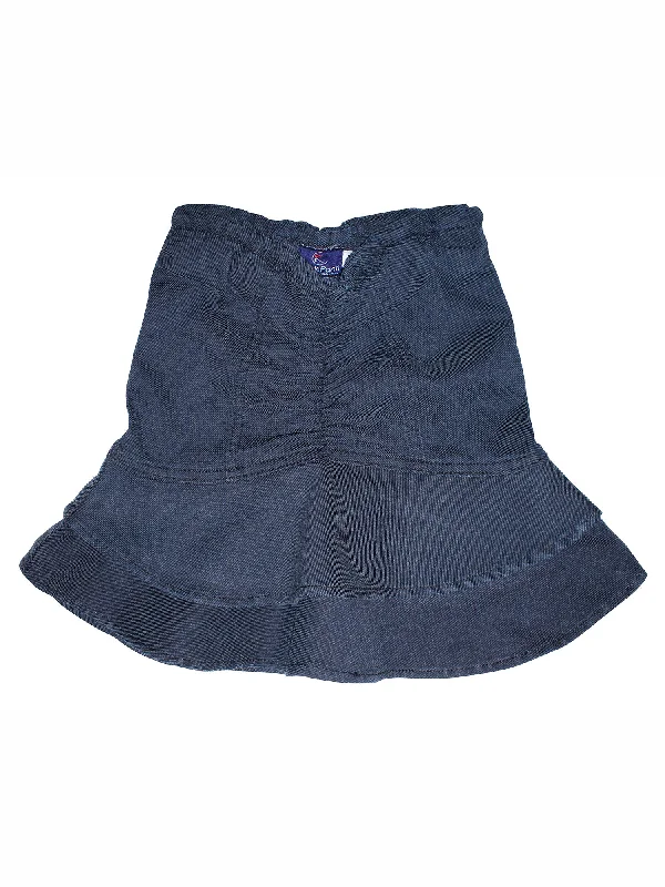 Girls Denim Skirt with Ruffle leather skirt bold