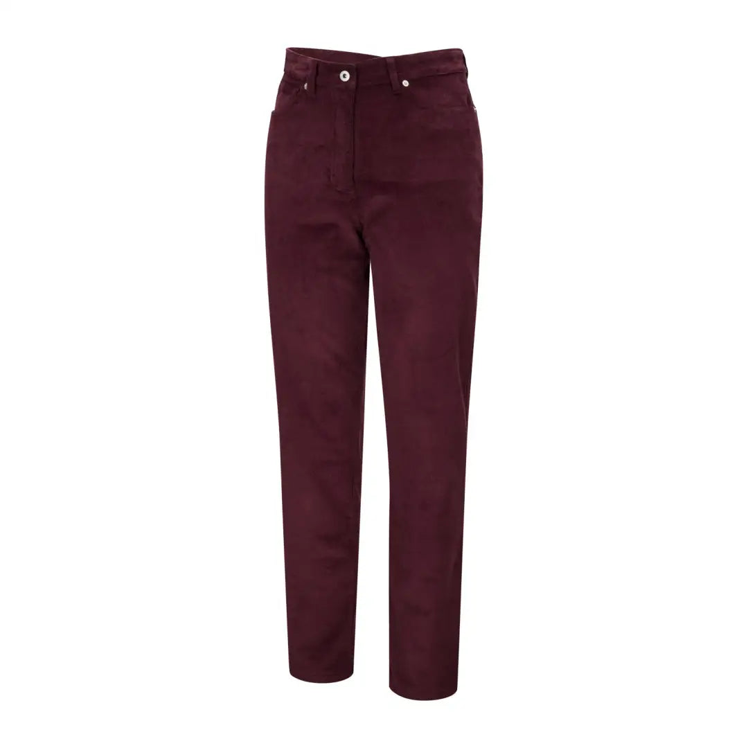 Hoggs of Fife Ceres Ladies Stretch Cord Jeans Trendy Wide-Legged High-Waist Jeans