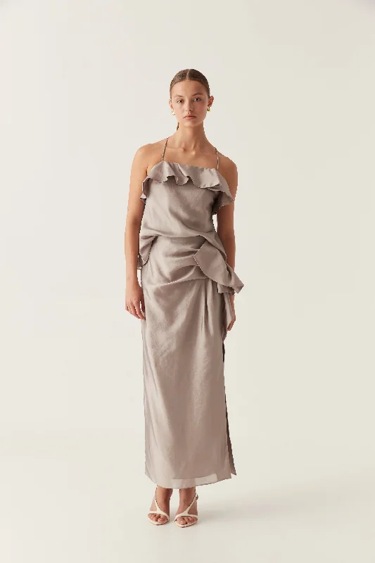 Immersion Maxi Skirt linen skirt breathable