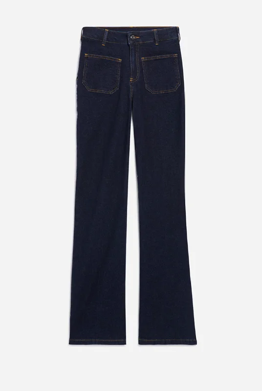 JEANS FLARE Stylish High-Waist Skinny Denim