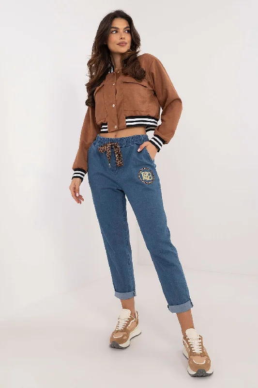 Jeans Italy Moda Chic Faded Blue Jeans