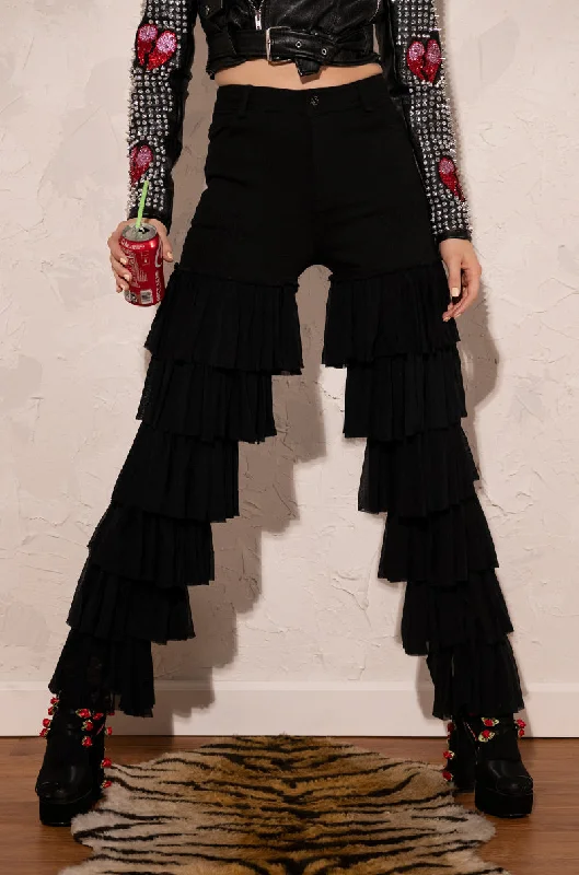 KYLIE HIGH RISE RUFFLES JEANS Trendy Skinny Fit Jeans