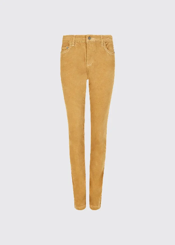 Honeysuckle Jeans - Camel Comfortable Drawstring Waist Jeans