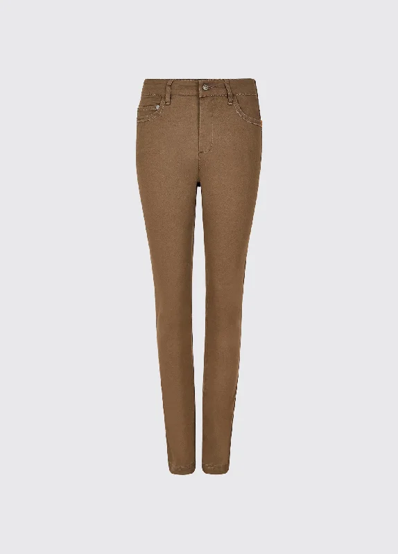 Foxtail Jeans - Mocha Comfortable Faded High-Rise Jeans