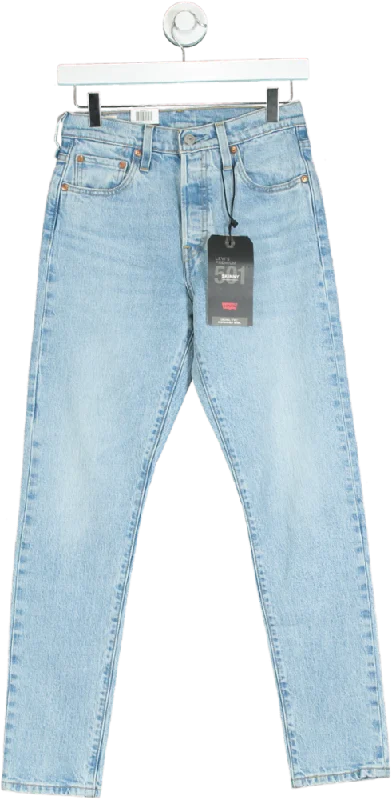 levis Blue 501 Light Wash Skinny High Rise Jeans W25 Comfortable Zip-Up Skinny Jeans levis Blue 501 Light Wash Skinny High Rise Jeans W25 Comfortable Zip-Up Skinny Jeans