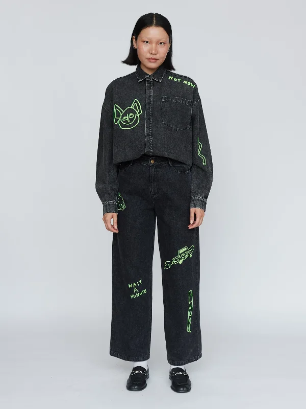 Not Now Jeans Comfortable Folded Hem Jeans