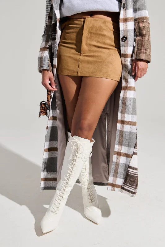 PRETTY CHILL MINI SKIRT cashmere skirt rich
