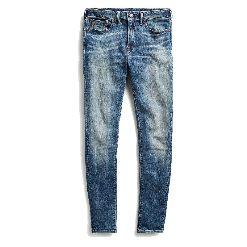 RRL by Ralph Lauren Womens Skinny Stretch Jeans Anderson Wash Trendy Skinny High-Waist Jeans