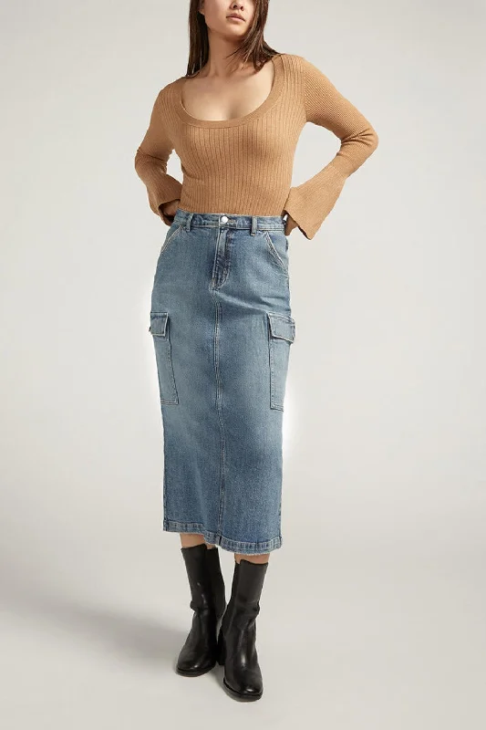 Silver Jeans Co. Cargo Skirt lace skirt romantic