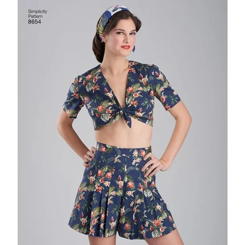 Simplicity Skirt, Shorts and Top S8654 cashmere skirt fine
