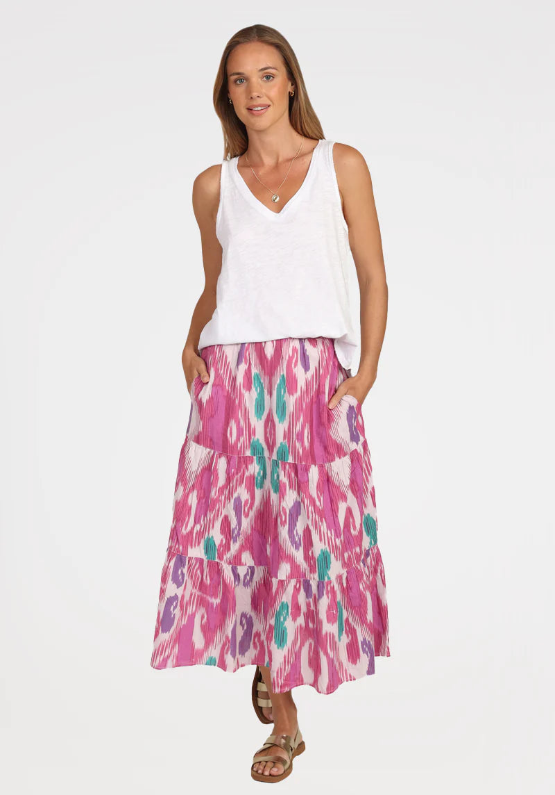 DYLAN MARI BOHO SKIRT velvet skirt plush