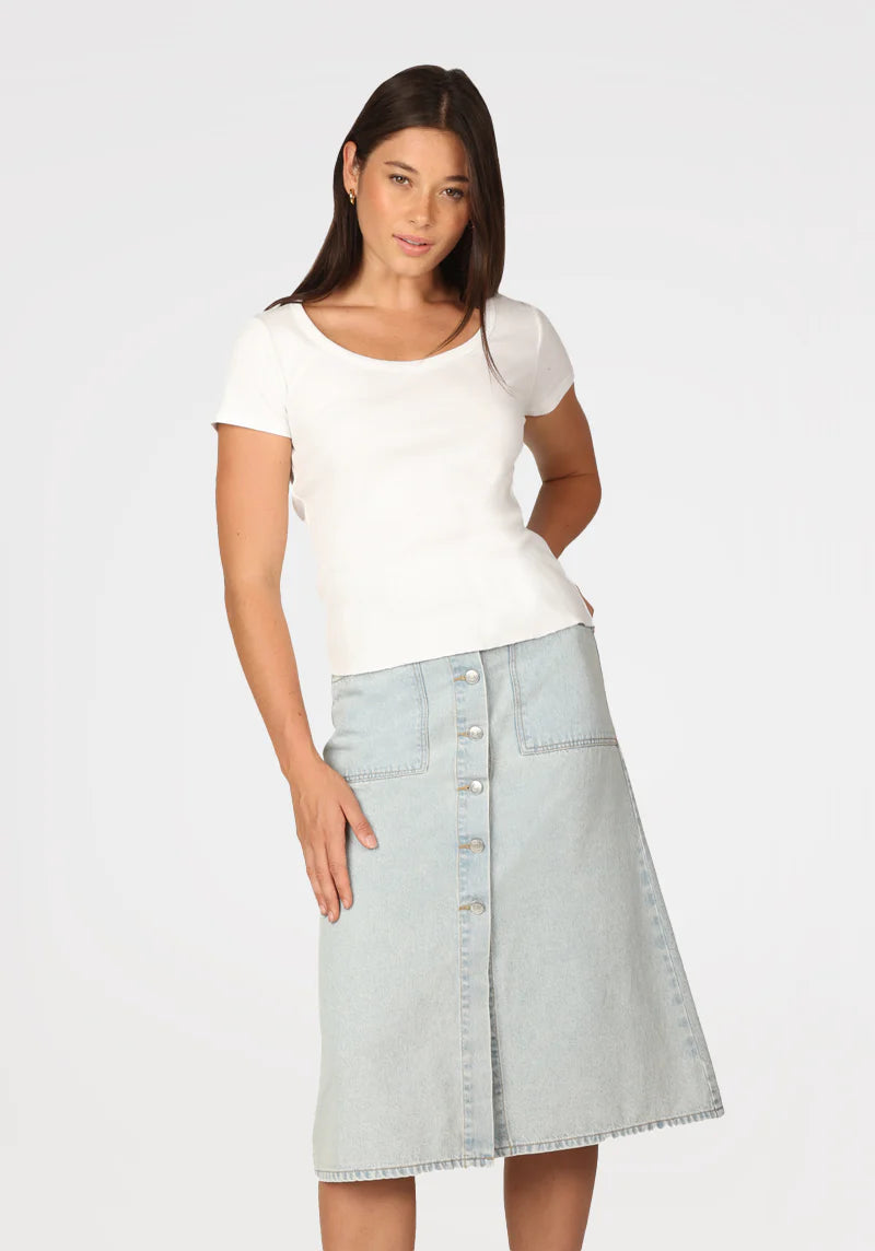 DYLAN TESS SKIRT linen skirt breathable