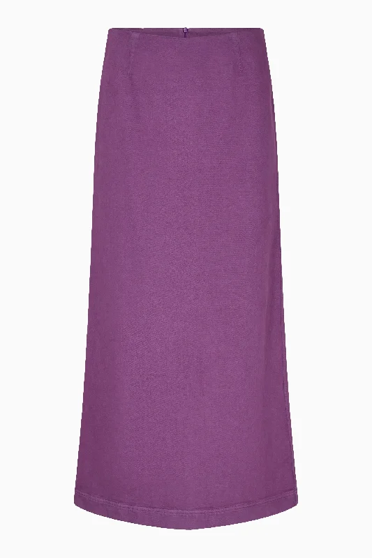TMRW Kersee Maxi Skirt - Color - Heather Purple cashmere skirt rich