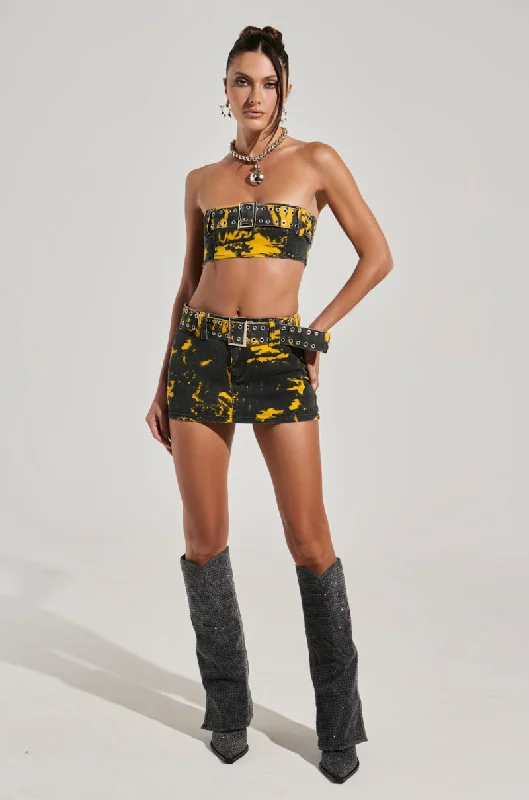 TAKE IT FROM ME MINI SKIRT asymmetrical skirt cut