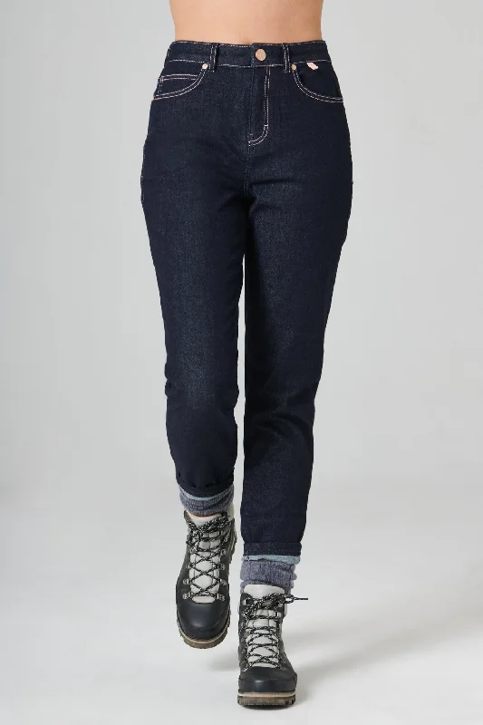 The Outdoor Slim Fit Jeans - Dark Blue Denim Classic Black Denim Jeans