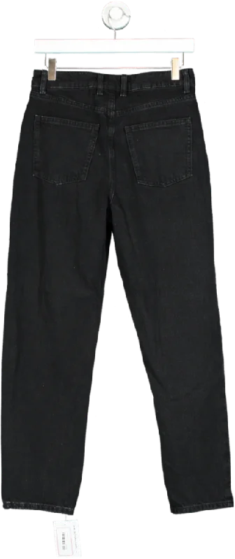 Very Black High-Waisted Denim Jeans UK 8 Chic Vintage-Inspired Denim Jeans