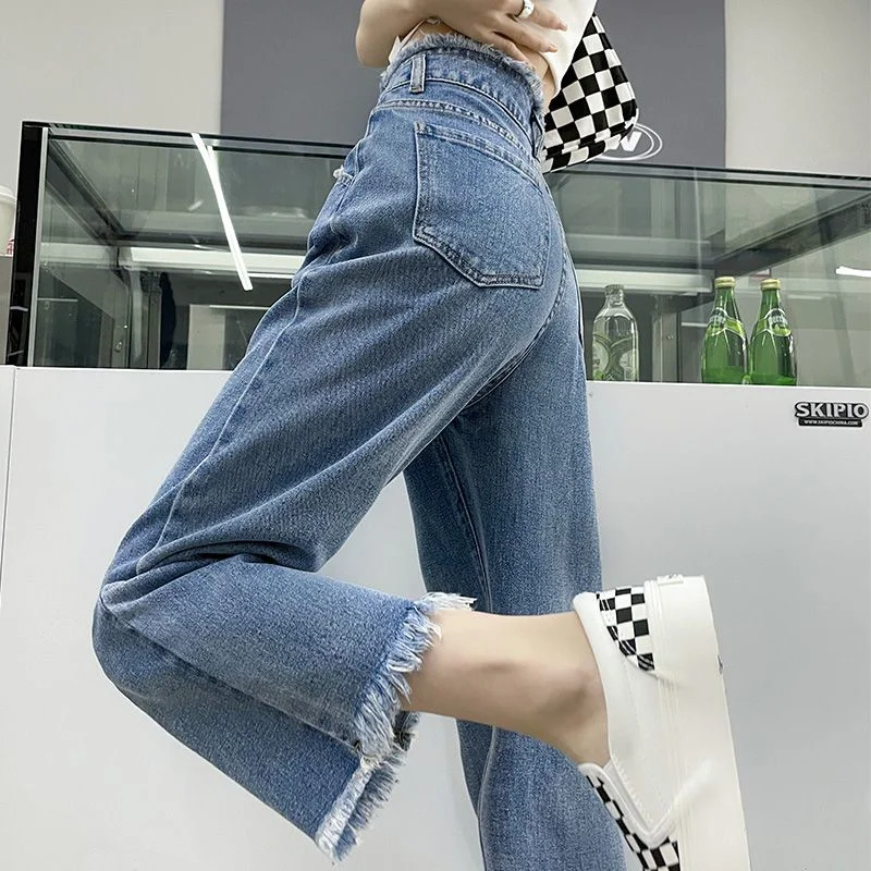Cropped Jeans Women | Tassel Jeans Women | Clothing Jeans | Crop Elegant Raw Hem Jeans Cropped Jeans Women | Tassel Jeans Women | Clothing Jeans | Crop Elegant Raw Hem Jeans