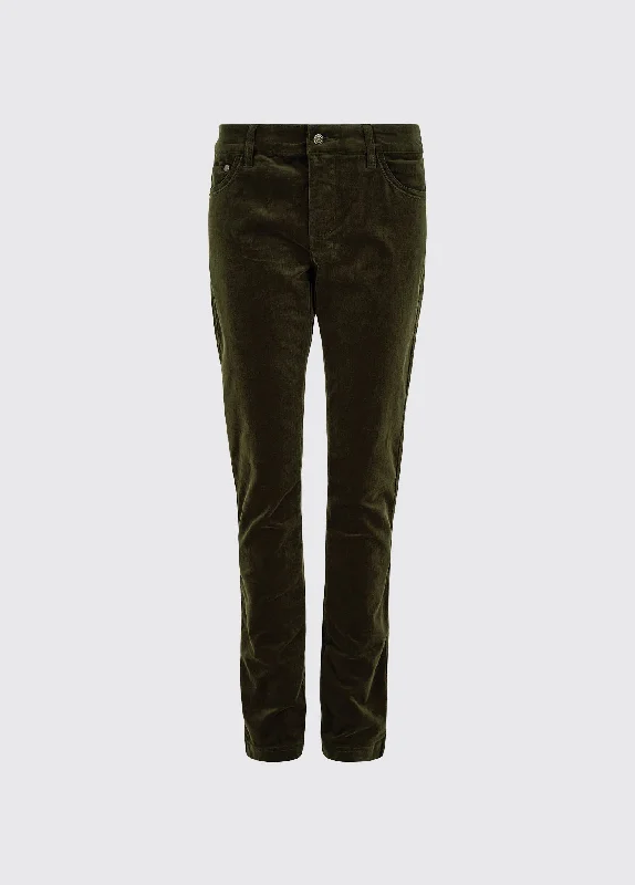 Honeysuckle Jeans - Olive Fashionable Straight Fit Denim